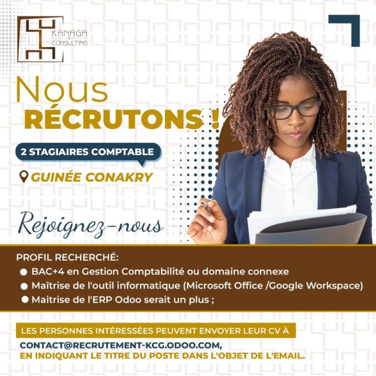 Kanaga Consulting Recrute Stagiaires Comptables H F Y A Bara