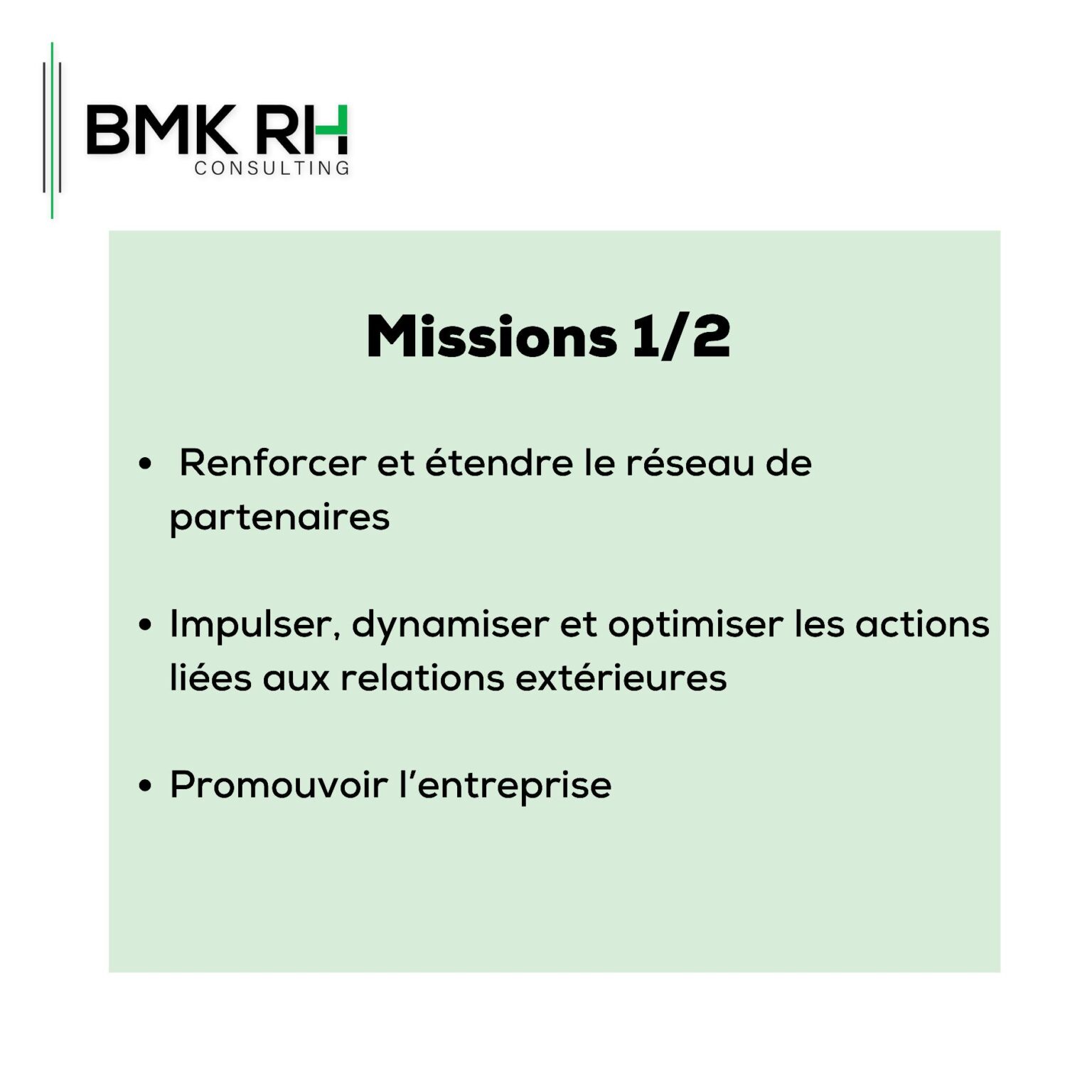 Bmk Rh Recrute Responsable Des Relations Exterieures H F Y A Bara