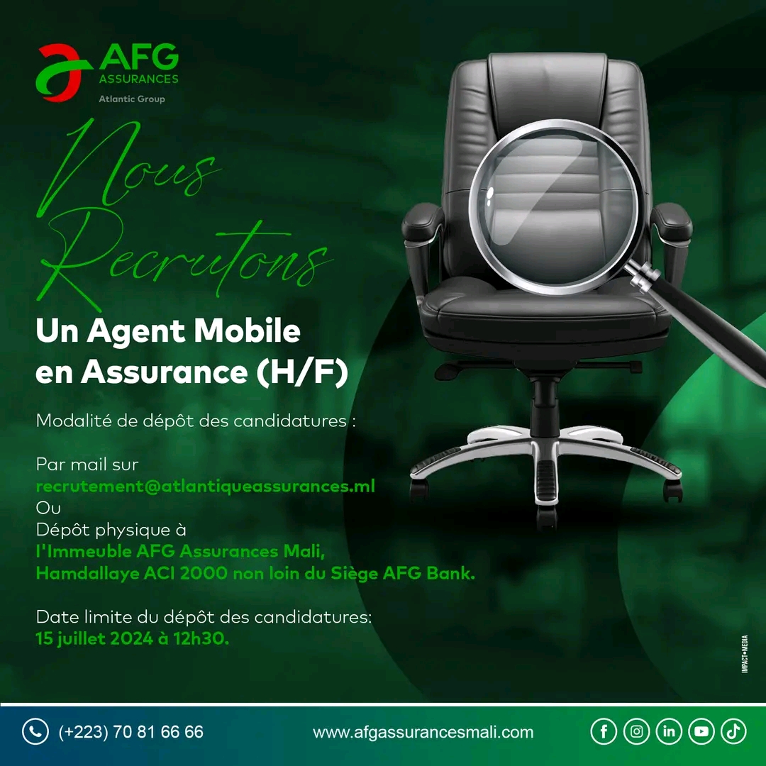 Afg Assurance Recrute Agent Mobile Assurance H F Y A Bara Offres D