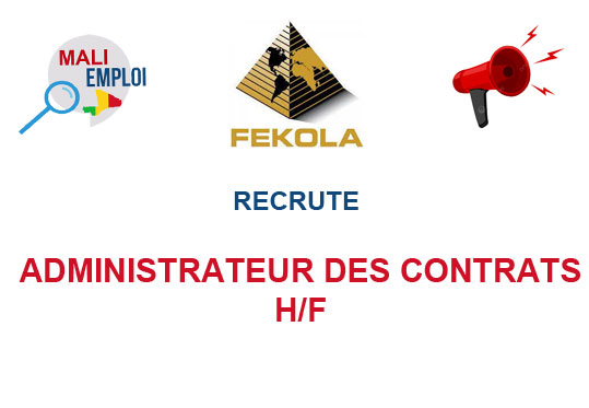 FEKOLA RECRUTE ADMINISTRATEUR DES CONTRATS H/F