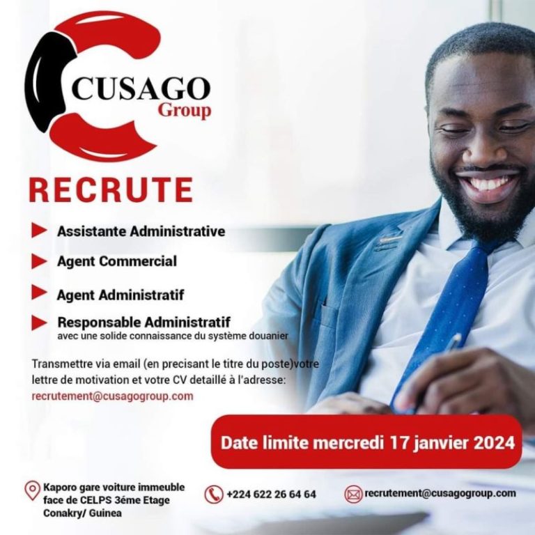 Cusago Group Recrute Plusieurs Postes H F Y A Bara Offres D Emplois