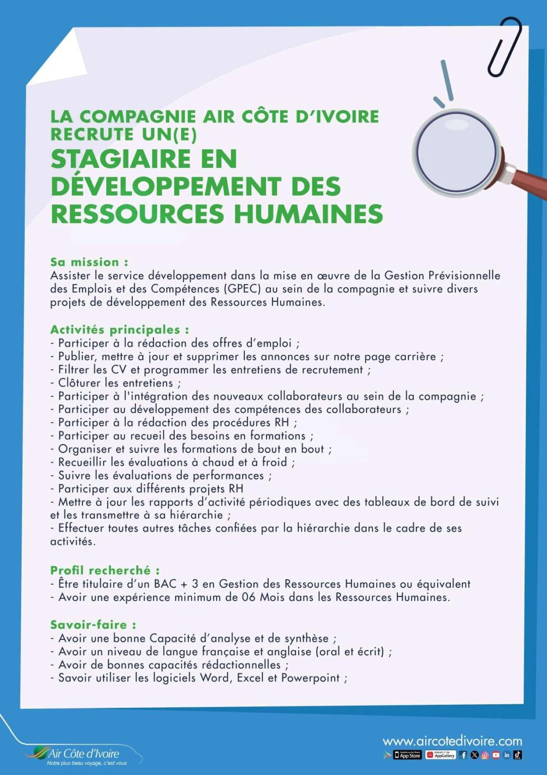 Air Cote D Ivoire Recrute Postes H F Y A Bara Offres D Emplois Et Stages