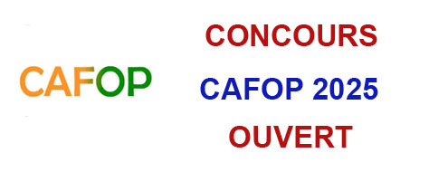 CAFOP 2025 OUVERT - LIEN D'INSCRIPTION