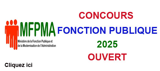 CONCOURS FONCTION PUBLIQUE 2025 - LIEN D'INSCRIPTION