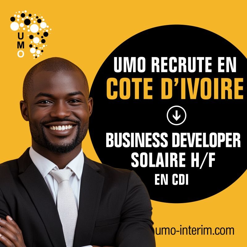 UMO INTERIM RECRUTE BUSINESS DEVELOPER SOLAIRE H/F