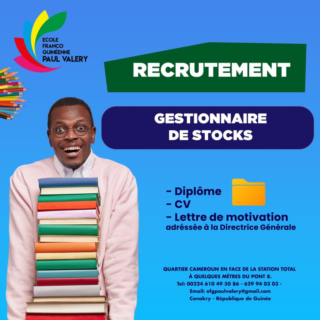 ECOLE FRANCO-GUINEENNE RECRUTE PLUSIEUS POSTES H/F