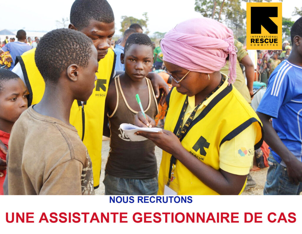 RESCUE NIGER RECRUTE ASSISTANTE GESTIONNAIRE DE CAS (F)