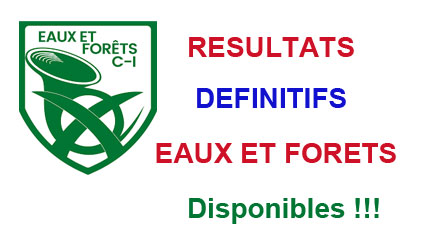 RESULTATS DEFINITIFS EAUX ET FORETS DISPONIBLES