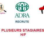 ADRA TOGO RECRUTE PLUSIEURS STAGIAIRES H/F