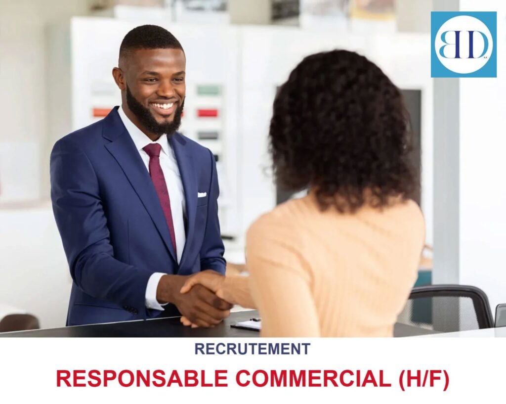 B2D IMMOBILIER RECRUTE RESPONSABLE COMMERCIAL H/F
