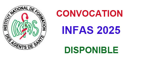 CONVOCATION INFAS 2025 DISPONIBLE