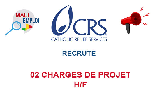 CRS MALI RECRUTE 02 CHARGES DE PROJET H/F