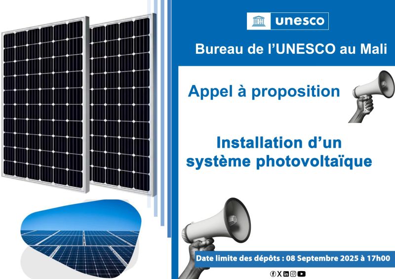 AVIS D'APPEL D'OFFRE UNESCO MALI