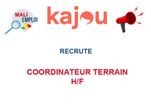 KAJOU RECRUTE COORDINATEUR TERRAIN H/F