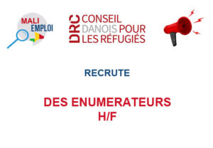 DRC RECRUTE DES ENUMERATEURS H/F