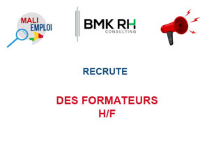 BMK RH CONSULTING RECRUTE DES FORMATEURS H/F