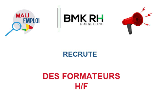 BMK RH CONSULTING RECRUTE DES FORMATEURS H/F