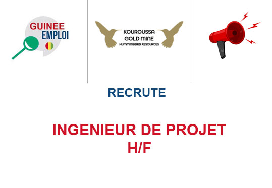 KOUROUSSA GOLD MINE RECRUTE INGENIEUR DE PROJET H/F