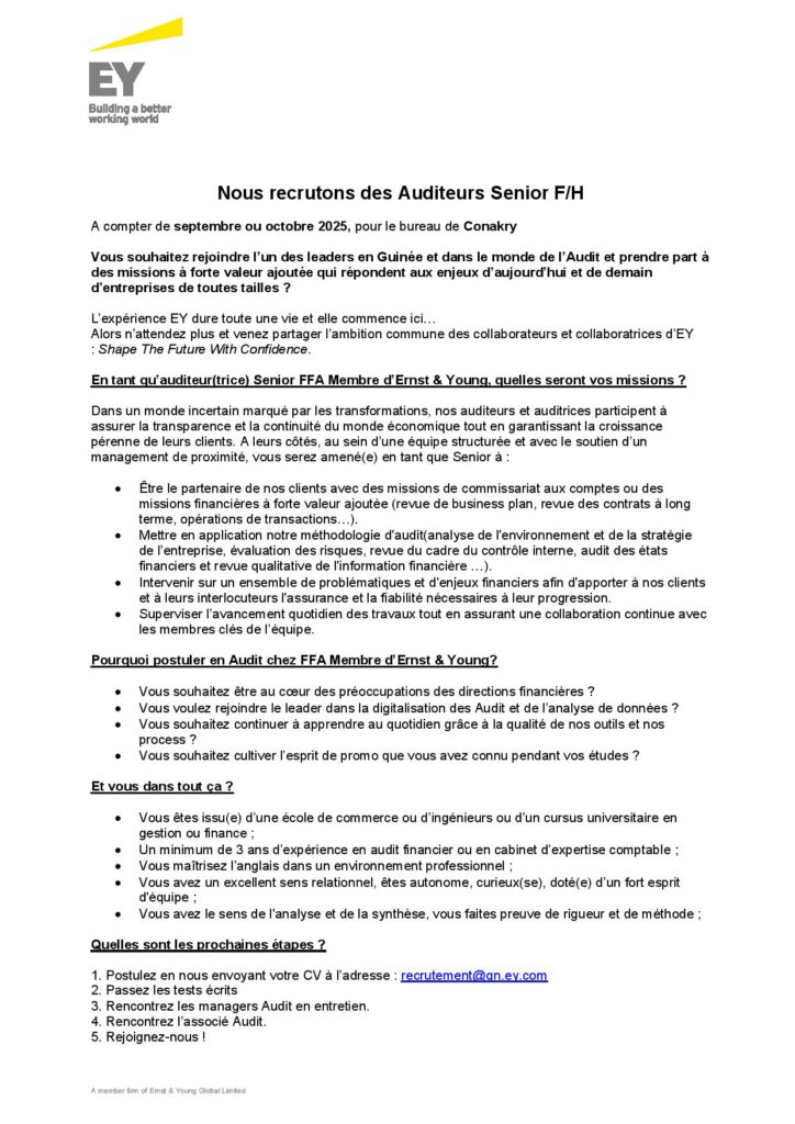 nous recrutons des auditeurs financiers senior page 001