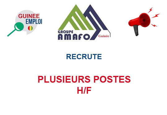 AMAFO GUINEE RECRUTE PLUSIEURS POSTES H/F