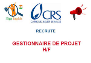 CRS NIGER RECRUTE GESTIONNAIRE DE PROJET H/F GESTPRO