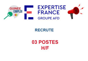 EXPERTISE FRANCE GUINEE RECRUTE 03 POSTES H/F 03-POS