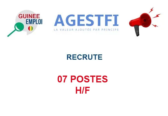 AGESTFI RECRUTE 07 POSTES H/F