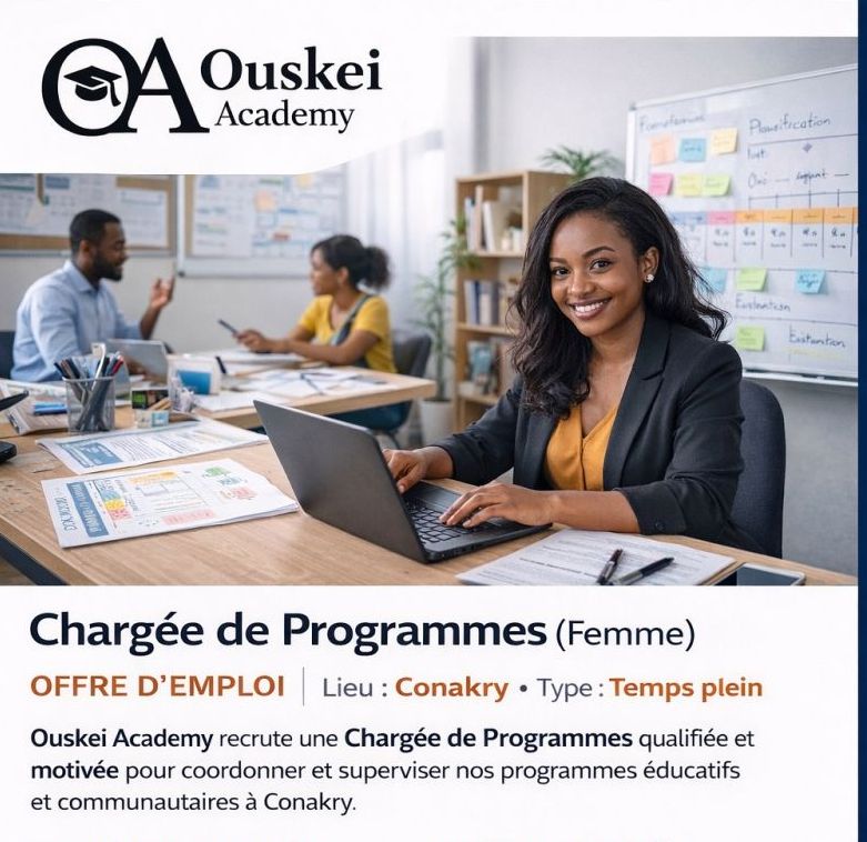 OUSKEI ACADEMY RECRUTE CHARGEE DE PROGRAMME (F)