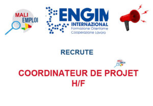 ENGIM RECRUTE COORDINATEUR DE PROJET H/F COOPRO