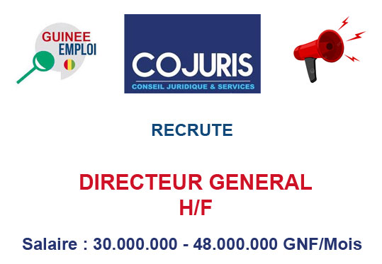 COJURIS RECRUTE DIRECTEUR GENERAL H/F