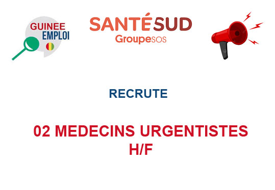 SANTE SUD RECRUTE 02 MEDECINS URGENTISTES H/F