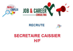 JOB & CAREER CONSULTING RECRUTE SECRETAIRE CAISSIER H/F SECRC