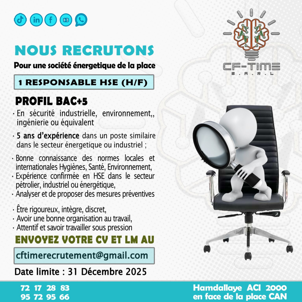 CF TIME RECRUTE PLUSIEURS POSTES H/F 