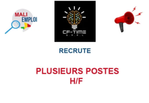 CF TIME RECRUTE PLUSIEURS POSTES H/F