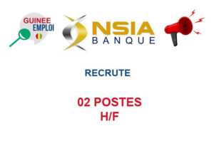 NSIA BANQUE GUINEE RECRUTE 02 POSTES H/F