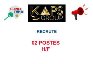 KAPS GROUP RECRUTE 02 POSTES H/F 02-POS