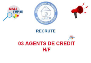RMCR RECRUTE 03 AGENTS DE CREDIT H/F