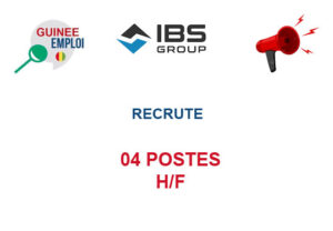 GROUPE IBS RECRUTE 04 POSTES H/F