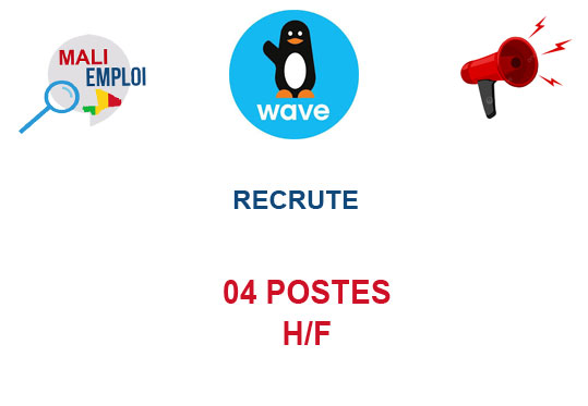 WAVE MALI RECRUTE 04 POSTES H/F