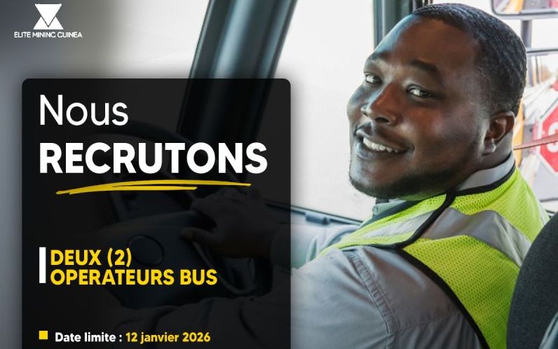 ELITE MINING SA RECRUTE 02 OPERATEURS BUS H/F