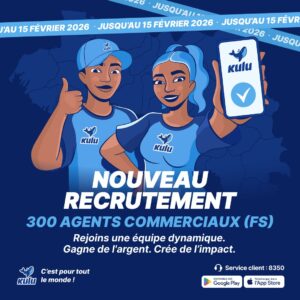 KULU GUINEE RECRUTE 300 AGENTS COMMERCIAUX H/F