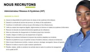 ETI SA RECRUTE ADMINISTRATEUR RESEAUX ET SYSTEMES H/F 1769445353614
