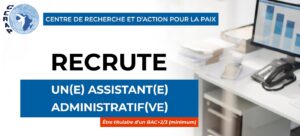 Office workspace with computer desktop showing analysis graph