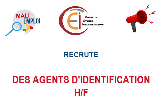CABINET CEI MALI RECRUTE DES AGENTS D'IDENTIFICATION H/F