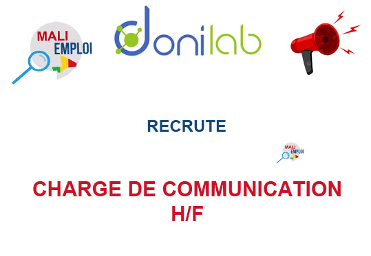 DONILAB RECRUTE CHARGE DE COMMUNICATION H/F
