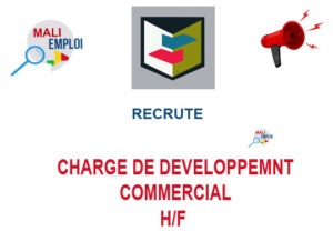 SANSOFTIC MALI RECRUTE CHARGE DE DEVELOPPEMNT COMMERCIAL H/F