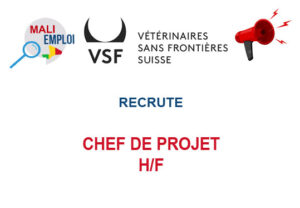 VETERINAIRES SANS FRONTIERES RECRUTE CHEF DE PROJET H/F