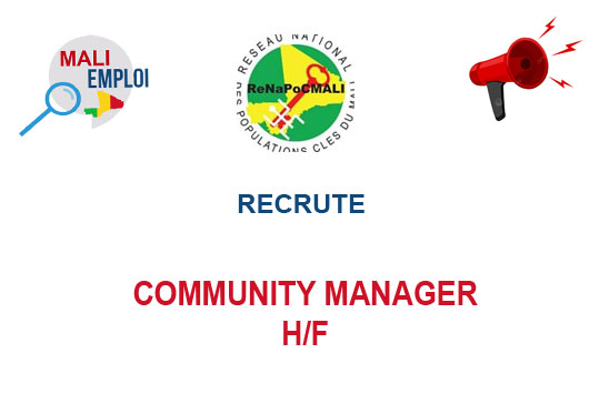 RENAPOC MALI RECRUTE COMMUNITY MANAGER H/F