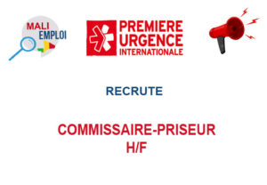 PREMIERE URGENCE RECRUTE COMMISSAIRE-PRISEUR H/F COMPR