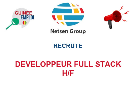 NETSEN GROUP RECRUTE DEVELOPPEUR FULL STACK H/F